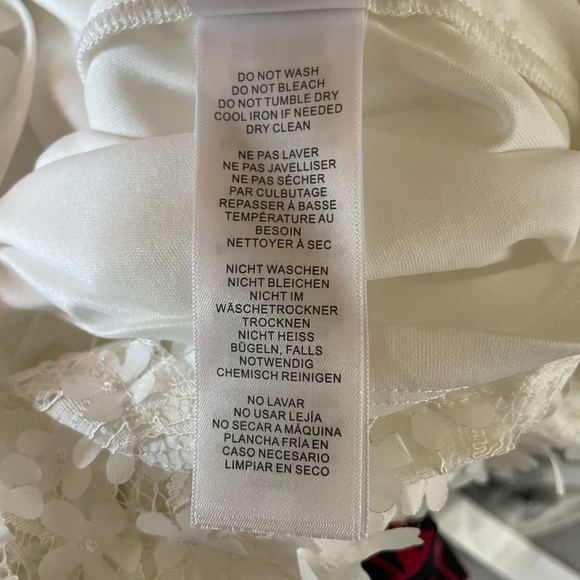 Adrianna Papell Embroidered 3D Floral Lace Single Sleeve Sheath Dress - Picture 9 of 9